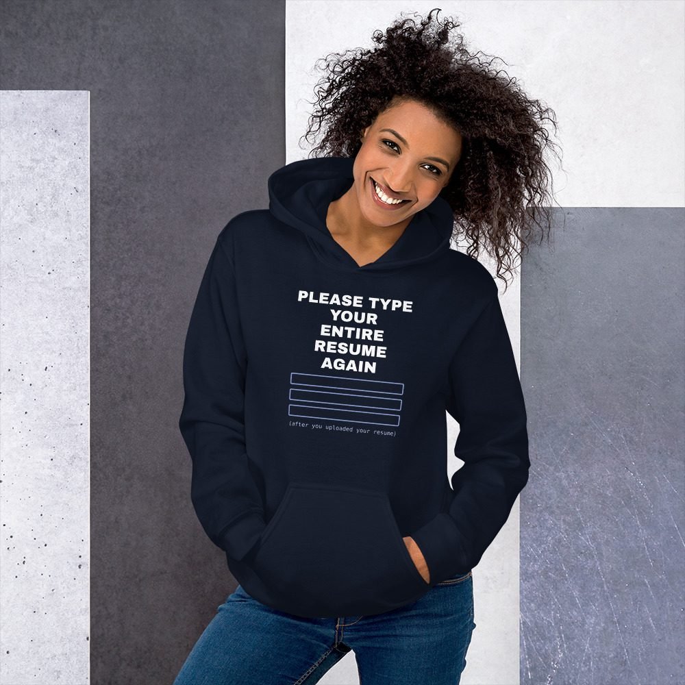 Manual Entry Hoodie in Navy